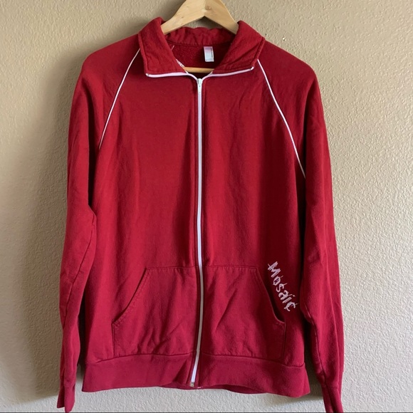 American Apparel Fleece Zipper Jacket Size Large - Picture 2 of 8